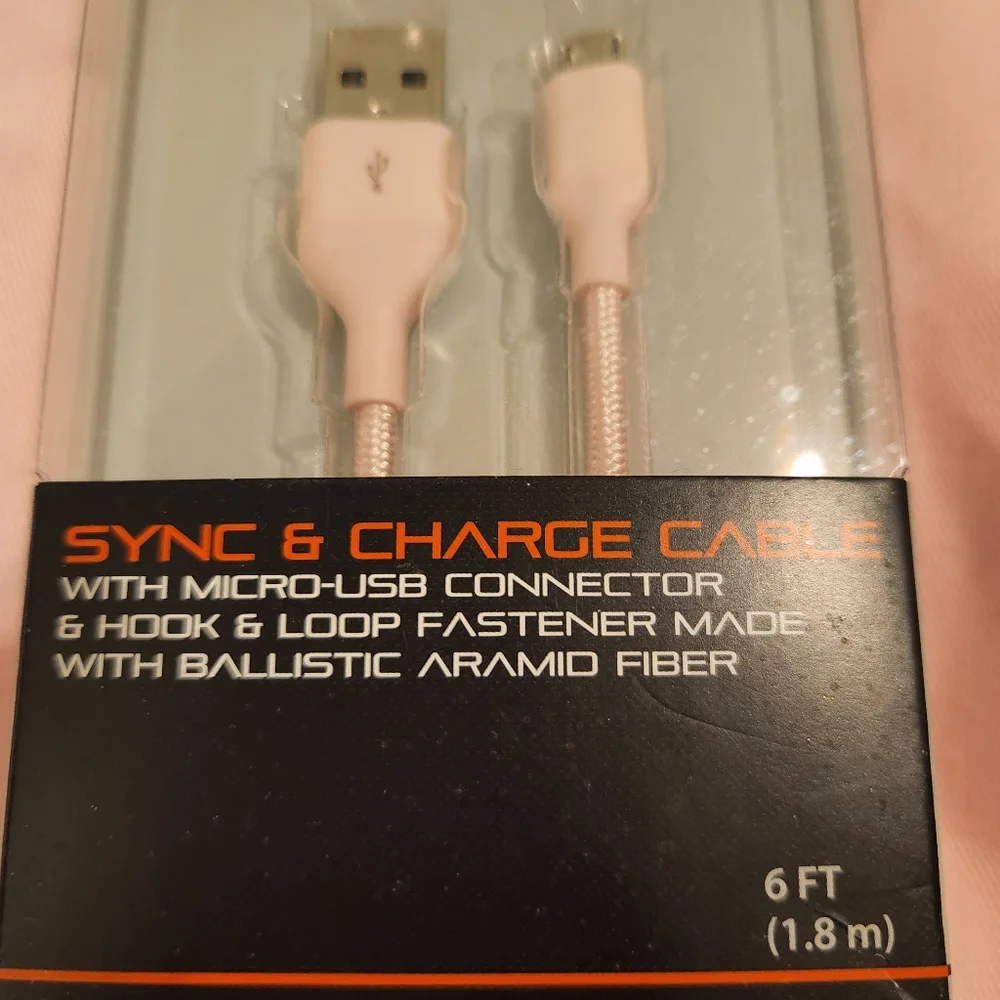 BlackWeb NEW Pink Sync & Charge with Micro-USB Connector 6 Foot Cable